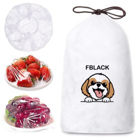 Plastic Bowl Covers Food Cover, Food Keeping Bags Elastic Reusable Plastic Stretch Elastic Food Storage Covers Kitchen Dining Plate Bread Proofin (Option: 100pcs)