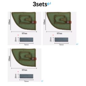 Stainless Steel Meat Cleaver Chef's Knife Cleaver (Option: Sheath stone 3 sets)