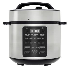 9 In 1 Electric Pressure Cooker, Warmer & Sterilizer, Saute, Slow Cooker, Rice Cooker, Multi-Functional Smart Pot (Option: Stainless Steel small)